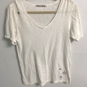 Michael Stars OS white shirt with stars